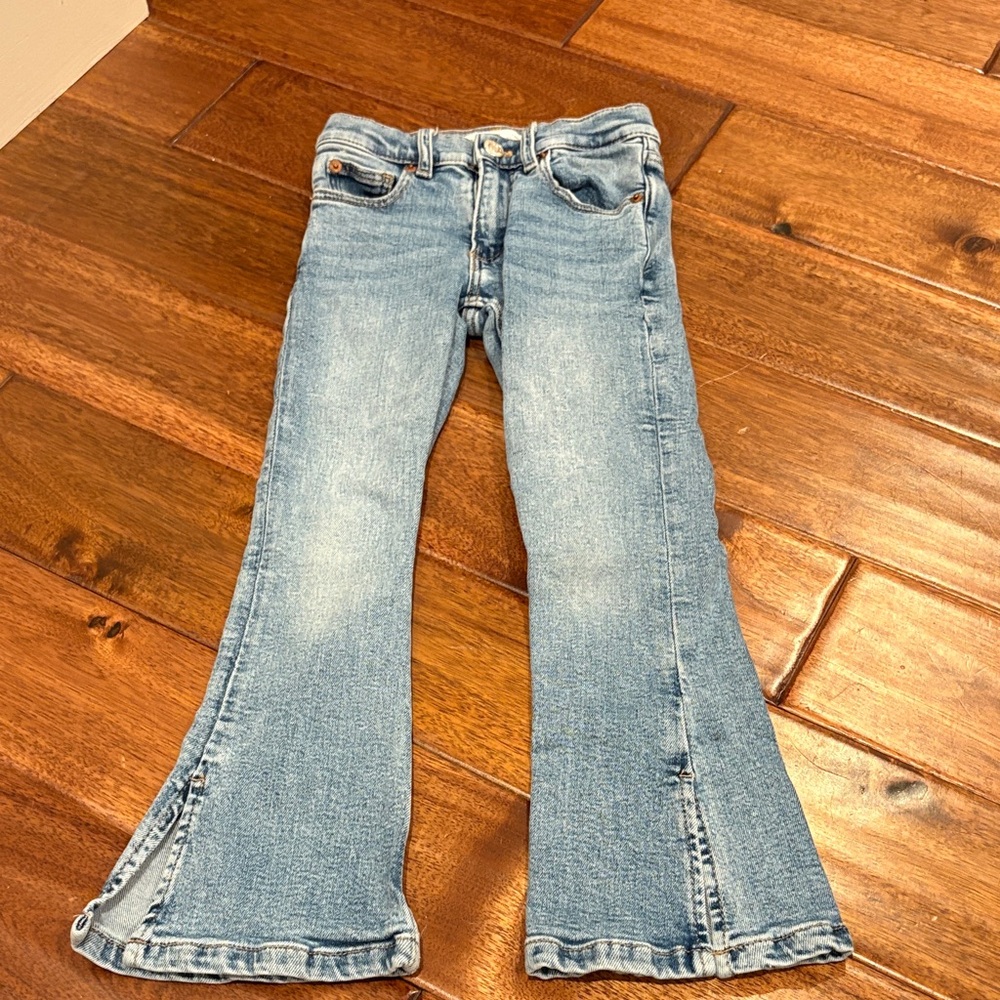 Zara Kids Light Blue Flared Jeans